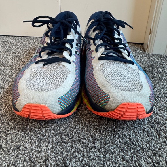 ASICS Gel Quantum 360 CM White Navy Safety Yellow RARE Size 12 Men Sneaker Shoes - Picture 13 of 13